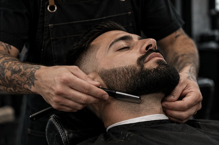 Trabajo de barba en Urban Barber